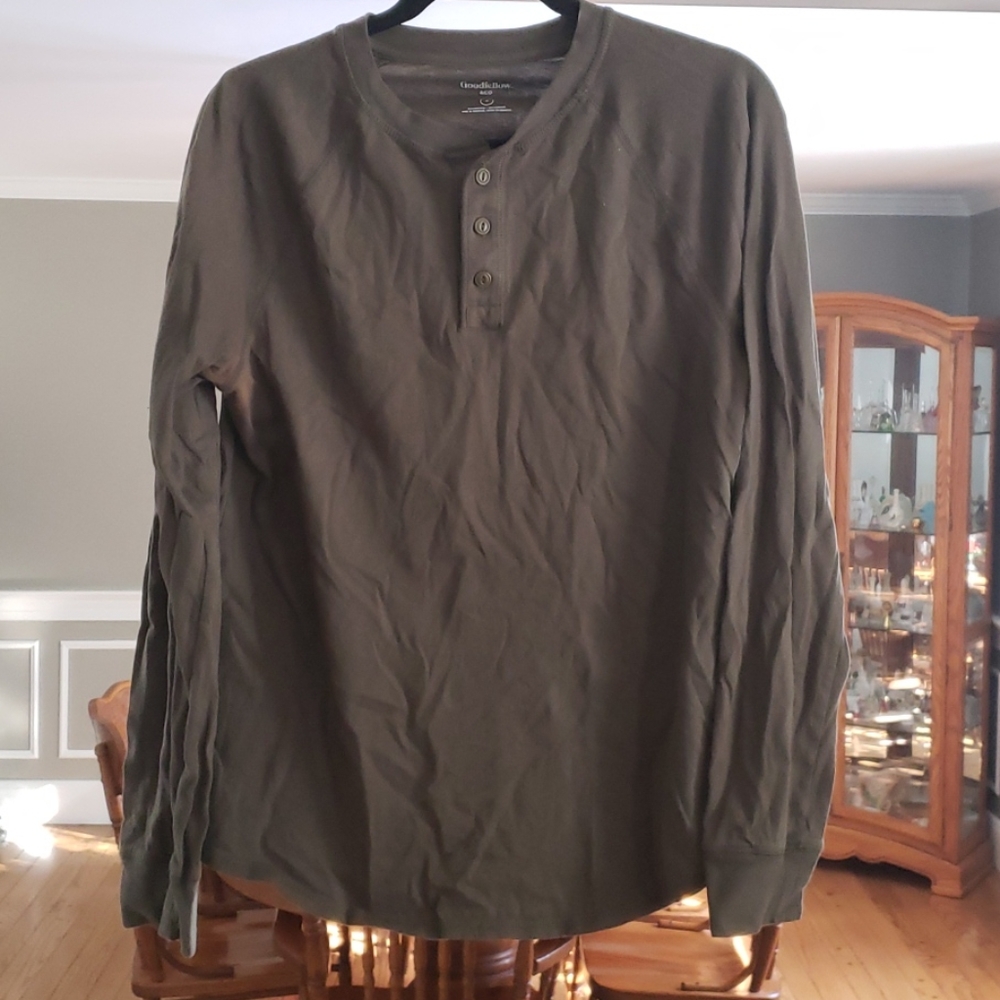 Olive green long sleeve t shirt